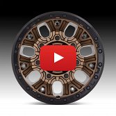 Fuel Traction D826 Matte Bronze Custom Truck Wheels 4